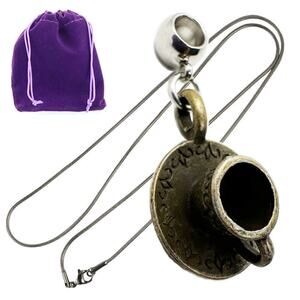 Tea Cup Charm Necklace Pendant Jewelry